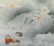 Chinese mandarin duck paintings