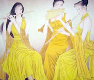 Chinese beautiful ladies paintings