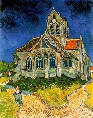 La iglesia en Auvers 1890