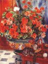 Geraniums en Katten 1881