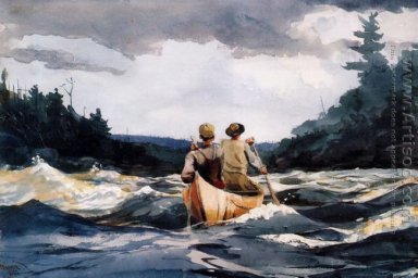 Canoe dans les rapides