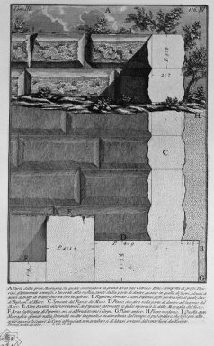 Die Antiken T 3 Tafel IV Teil der großen Mauer, die