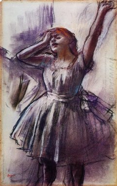 bailarina con el brazo izquierdo levantado 1887