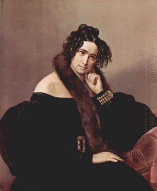 Portret van Felicina Caglio Perego Di Cremnago 1842