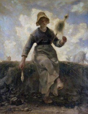Il Spinner Goatherd Of The Auvergne 1869