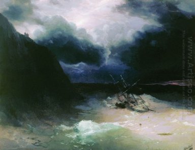 Segling i en storm 1881