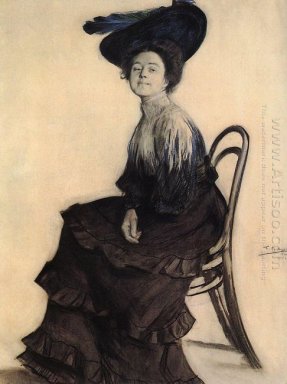 Portrait Of E A Polevitskaya 1905