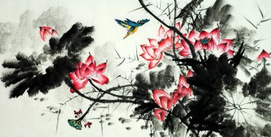 Лотос - китайской живописи