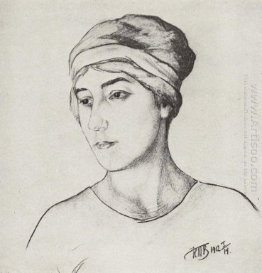 Retrato del artista S Wife 1912