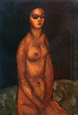 sentado desnudo 1908