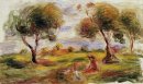 Landscape With Figures At Cagnes