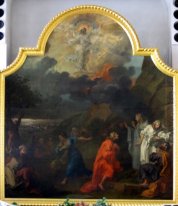 Pannello centrale dell'altare Trittico W San Nicola Bristol