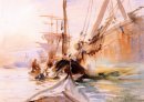Scarico barche a Venezia 1904