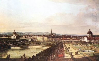 El Belvedere de Viena Gesehen 1759