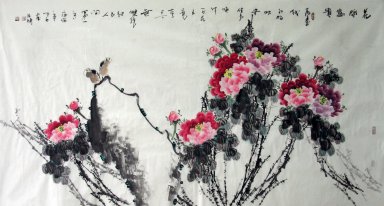 Pivoine - Peinture chinoise