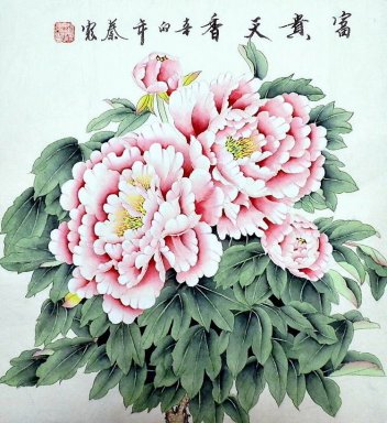 Peony - Lukisan Cina