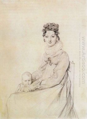 Madame Alexandre Lethière Nascimento Rosa Meli e de sua filha Le