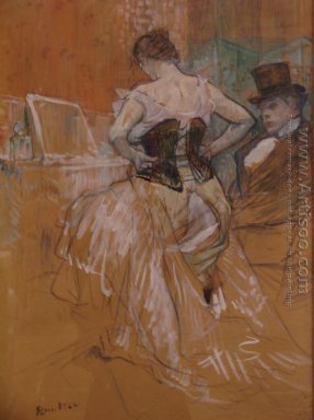 Studie voor \"Elles\" (Vrouw in een Corset) 1896