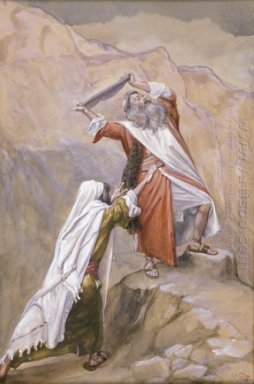 Moses Vernietigt de tafels van de Tien Geboden
