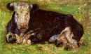 Лежа Cow 1883