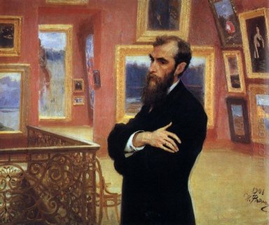 Portret van Pavel Tretyakov Oprichter van de Tretyakov Galerie 1