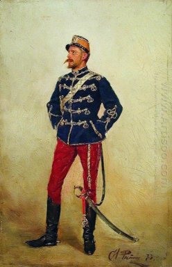 Ein junger Mann in Militäruniform 1873
