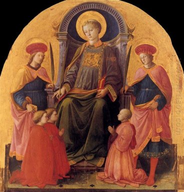San Lorenzo in trono con santi e donatori 1453