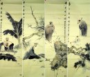 Filosof, set om 4 - kinesisk målning