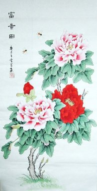 Pivoine - Peinture chinoise