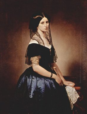 Портрет Antoniet Тарсис Basilico 1851