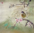 Peach Blossom & Birds - kinesisk målning