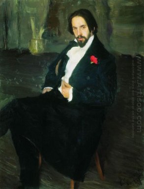 Retrato do pintor Ivan Bilibin 1901