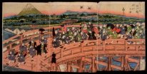 Passatempi bambini: una processione sul ponte Nihon