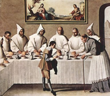 St Hugo de Cluny en el refectorio de los Cartujos 1633