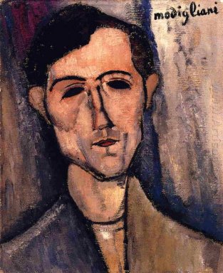 Man s hoofd portret van een dichter