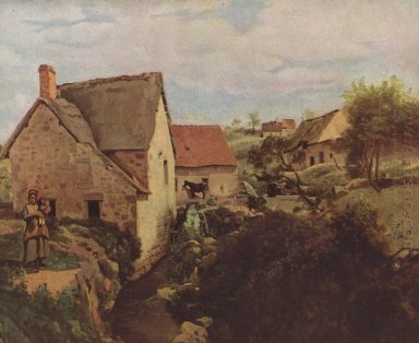 Cabines com o moinho no banco de rio 1831
