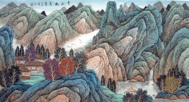 Montagne et de l\'eau - peinture chinoise