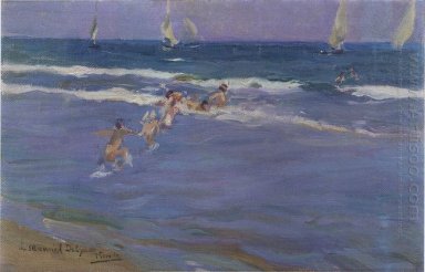Enfants dans la mer 1909