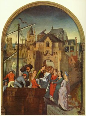 St Ursula Dan Sahabat Nya Landing Di Cologne Dari Reliqua