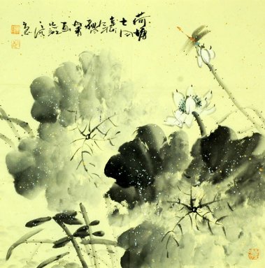 Lotus - peinture chinoise