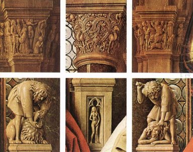 La Madonna de Canon Van Der Paele Detail 1436 3