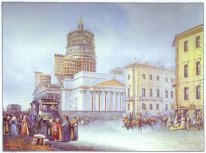 Departure of an Omnibus from St. Isaac's Square in St. Petersbur