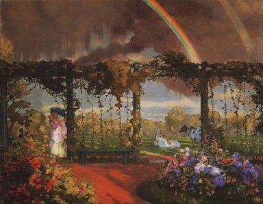 Paisaje con un arco iris 1915