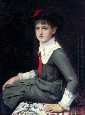 Retrato de Barbara Kirillovna Lemokh Em Infância 1882