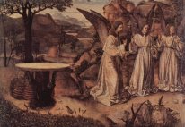 Abraham geserveerd door drie Engelen