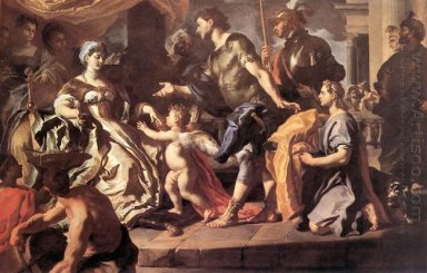 Receiveng Dido en Aeneas Cupido vermomd als Ascanius