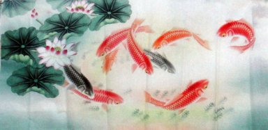 Fish - Peinture chinoise