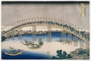 Het Festival van lantaarns Op Temma brug 1834