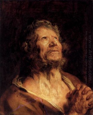 un apôtre , les mains jointes 1620