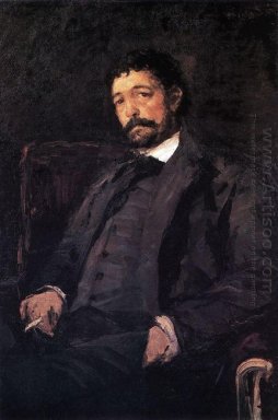 Porträt des italienischen Sängers Angelo Masini 1890